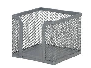 POJEMNIK NA KARTECZKI Q-CONNECT SREBRNY KF00881