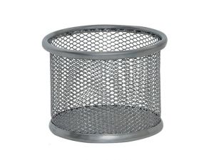 POJEMNIK NA PRZYBORY Q-CONNECT SREBRNY