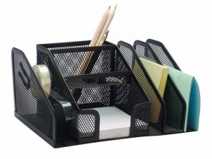 PRZYBORNIK NA BIURKO Q-CONNECT 6 KOMÓR CZARNY