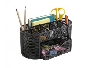 PRZYBORNIK NA BIURKO Q-CONNECT 8 KOMÓR Z SZUFLADĄ