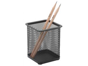 POJEMNIK NA DŁUGOPISY Q-CONNECT KWADRATOWY CZARNY KF15106