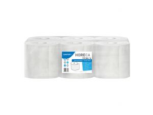 RĘCZNIK PAPIEROWY DWUWARSTWOWY CELULOZOWY HORECA COMFORT+ MAXI TYP 500 BIAŁY 500 LISTKÓW 100M 6 SZT.