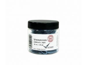 SPINACZE BIUROWE VICTORY OFFICE 28MM 150 SZT. OKRĄGŁE PASTELOWE CIEMNONIEBIESKIE SŁOIK MAŁY