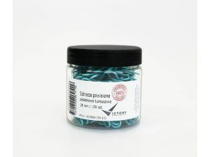 SPINACZE BIUROWE VICTORY OFFICE 28MM 150 SZT. OKRĄGŁE PASTELOWE TURKUSOWE SŁOIK MAŁY