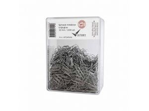 SPINACZE BIUROWE VICTORY OFFICE 22MM 1000 SZT. TRÓJKĄTNE POJEMNIK PLASTIKOWY