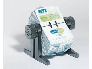 WIZYTOWNIK OBROTOWY Z PRZEKŁADKAMI A-Z DURABLE VISIFIX CUBO 244701 CZARNY 300 WIZYTÓWEK