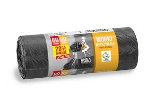 WORKI 20% GRUBSZE ANNA ZARADNA CZARNE 60L 50SZT