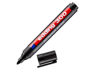 MARKER PERMANENTNY EDDING 300 CZARNY OKRĄGŁA KOŃCÓWKA