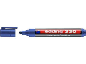 MARKER PERMANENTNY EDDING 330 NIEBIESKI ŚCIĘTA KOŃCÓWKA