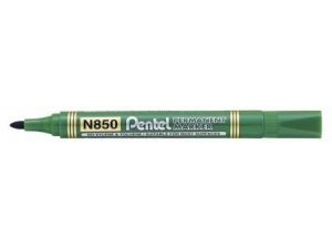 MARKER PERMANENTNY PENTEL N850D ZIELONY OKRĄGŁA KOŃCÓWKA