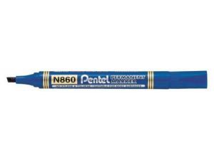 MARKER PERMANENTNY PENTEL N860C NIEBIESKI ŚCIĘTA KOŃCÓWKA
