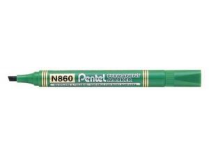 MARKER PERMANENTNY PENTEL N860D ZIELONY ŚCIĘTA KOŃCÓWKA