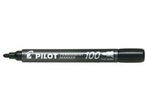 MARKER PERMANENTNY PILOT SCA-100 CZARNY OKRĄGŁA KOŃCÓWKA