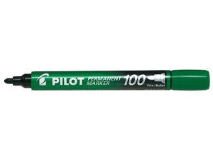 MARKER PERMANENTNY PILOT SCA-100 ZIELONY OKRĄGŁA KOŃCÓWKA