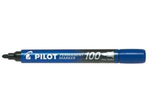 MARKER PERMANENTNY PILOT SCA-100 NIEBIESKI OKRĄGŁA KOŃCÓWKA