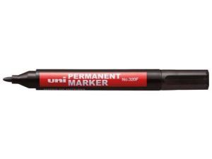 MARKER PERMANENTNY UNI 320 CZARNY OKRĄGŁA KOŃCÓWKA