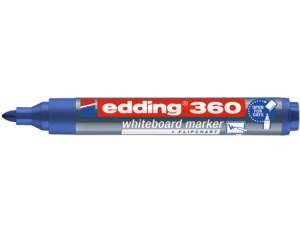 MARKER SUCHOŚCIERALNY EDDING 360 NIEBIESKI OKRĄGŁA KOŃCÓWKA