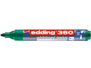 MARKER SUCHOŚCIERALNY EDDING 360 ZIELONY OKRĄGŁA KOŃCÓWKA