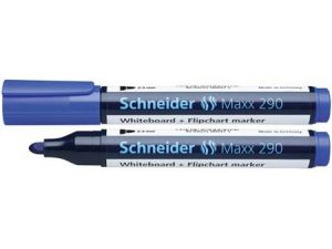 MARKER SUCHOŚCIERALNY SCHNEIDER MAXX 290 NIEBIESKI OKRĄGŁA KOŃCÓWKA