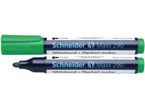 MARKER SUCHOŚCIERALNY SCHNEIDER MAXX 290 ZIELONY OKRĄGŁA KOŃCÓWKA