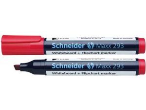 MARKER SUCHOŚCIERALNY SCHNEIDER MAXX 293 CZERWONY ŚCIĘTA KOŃCÓWKA