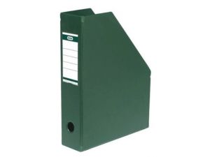 POJEMNIK NA CZASOPISMA ELBA PVC 70MM ZIELONY