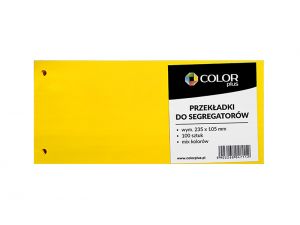 PRZEKŁADKI KARTONOWE COLORPLUS 1/3 A4 MIX