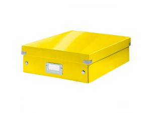 PUDŁO Z PRZEGRÓDKAMI LEITZ CLICK&STORE ŚREDNIE ŻÓŁTE