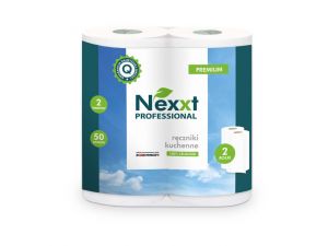 RĘCZNIK KUCHENNY BIAŁY 2 ROL. NEXXT PREMIUM