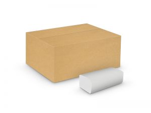 RĘCZNIK ZZ VELVET CARE V-FOLD ECO-WHITE ECONOMY MAKULATURA BIELONA