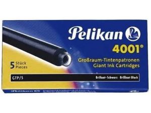 NABOJE ATRAMENTOWE PELIKAN GTP/5 CZARNE DŁUGIE