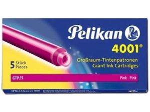 NABOJE ATRAMENTOWE PELIKAN GTP/5 RÓŻOWE DŁUGIE