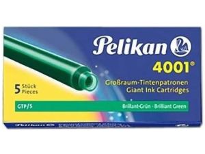 NABOJE ATRAMENTOWE PELIKAN GTP/5 ZIELONE DŁUGIE