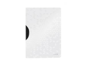 SKOROSZYT PLASTIKOWY LEITZ WOW A4 Z KLIPEM BIAŁY