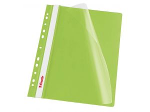 SKOROSZYT PLASTIKOWY Z PERFORACJĄ ESSELTE ZIELONY 10 SZT
