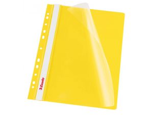 SKOROSZYT PLASTIKOWY Z PERFORACJĄ ESSELTE ŻÓŁTY 10 SZT