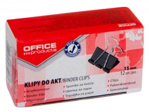 SPINACZ KLIPS OFFICE PRODUCTS 15MM 12SZT