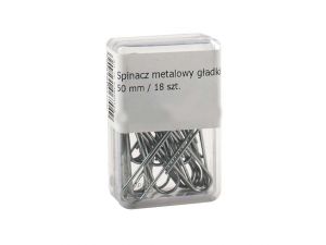 SPINACZE BIUROWE COLORPLUS 50MM  18 SZT OKRĄGŁE POJEMNIK PLASTIKOWY