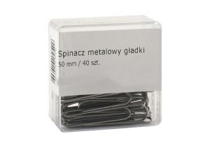 SPINACZE BIUROWE COLORPLUS 50MM  40 SZT OKRĄGŁE POJEMNIK PLASTIKOWY