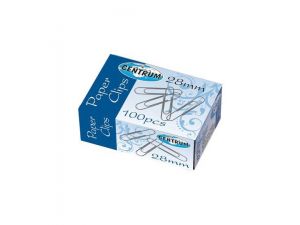 SPINACZE BIUROWE OKRĄGŁE METALOWE 28MM CENTRUM 100 SZT. 80756