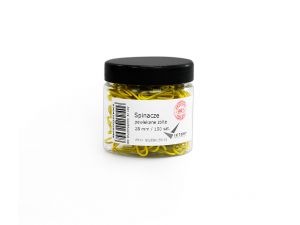 SPINACZE BIUROWE VICTORY OFFICE 28MM 150 SZT. OKRĄGŁE POWLEKANE ŻÓŁTE SŁOIK MAŁY
