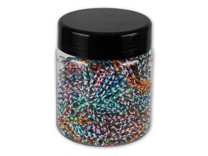 SPINACZE BIUROWE VICTORY OFFICE 28MM 800 SZT. OKRĄGŁE ZEBRA MIX KOLORÓW SŁOIK DUŻY