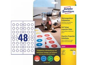 TABLICZKA INSPEKCYJNA AVERY ZWECKFORM PLOMBA L7805-10
