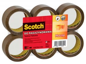 TAŚMA PAKOWA SCOTCH 309 50X66 MOCNA BRĄZOWA
