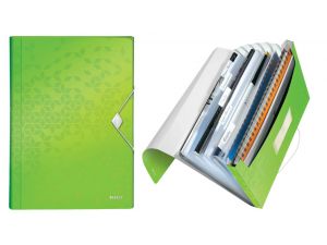 TECZKA SEGREGUJĄCA LEITZ WOW ZIELONA 6 PRZEGRÓDEK