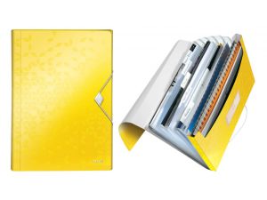 TECZKA SEGREGUJĄCA LEITZ WOW ŻÓŁTA 6 PRZEGRÓDEK