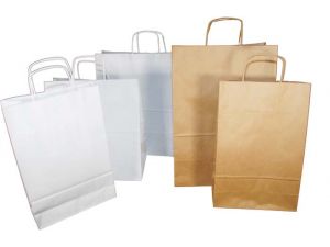 TORBA ECOBAG 305X170X340 BRĄZ 100SZT PAPIEROWA