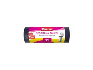 WORKI NA ŚMIECI MOCNE 35L IKA MASTER, OPAK.15SZT.