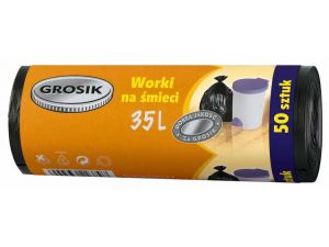 WORKI NA ŚMIECI 35L GROSIK HD 50SZT.