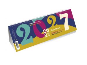 Kalendarz BIURKOWY ze spiralką A4 poziomy 2027, MICHALCZYK T-100-2